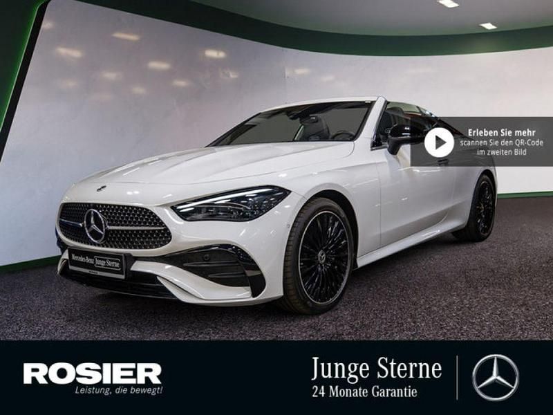 Weiss / polarweiß Gebraucht 2024 Mercedes 220 AMG Cabrio | 66.440 € - Bild 1/4