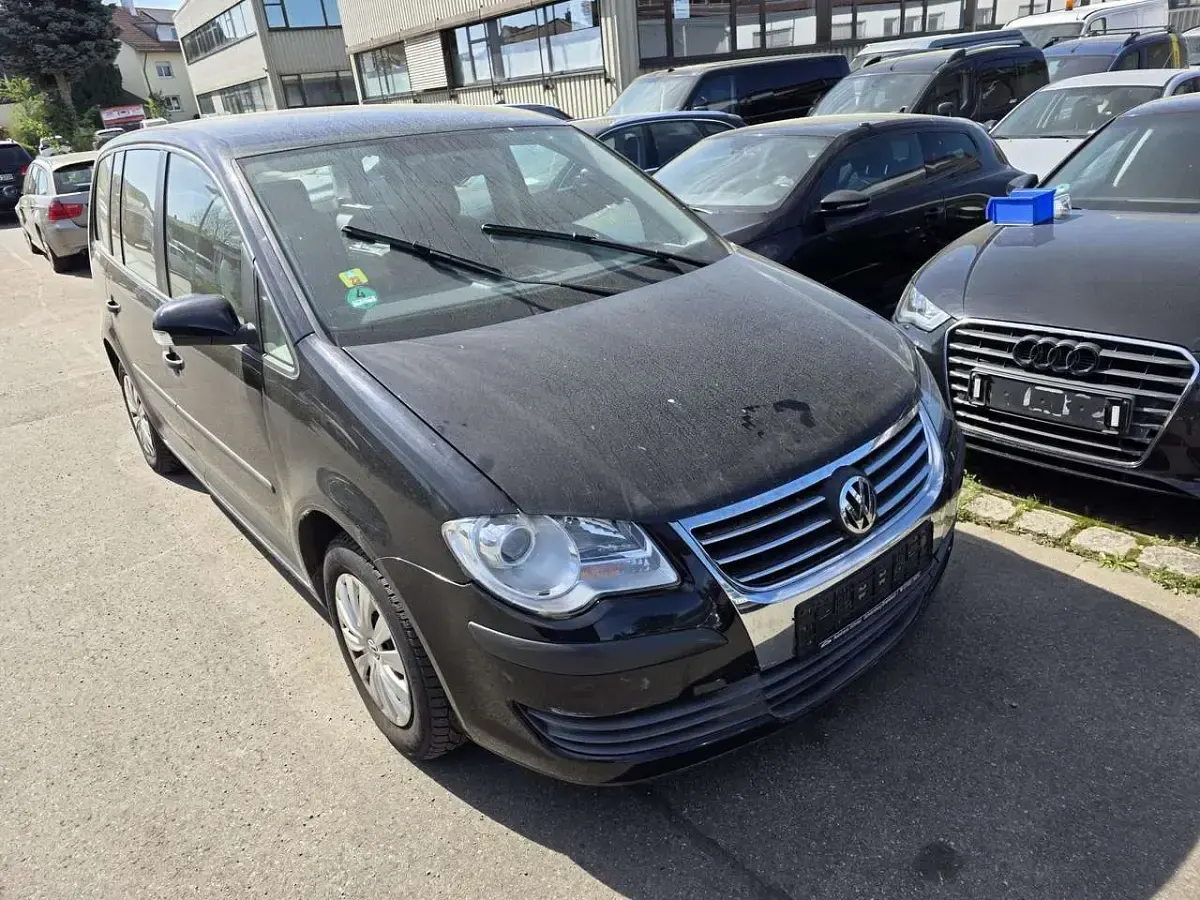 Gebraucht VW Touran Conceptline 102 PS (75 kW) 2007 Deep black perleffekt Van / Kleinbus