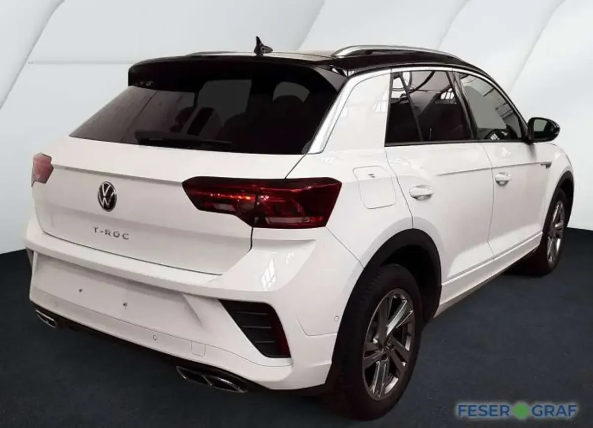 Gebraucht VW T-Roc R-line 150 PS (110 kW) 2025 Pure white schwarz SUV