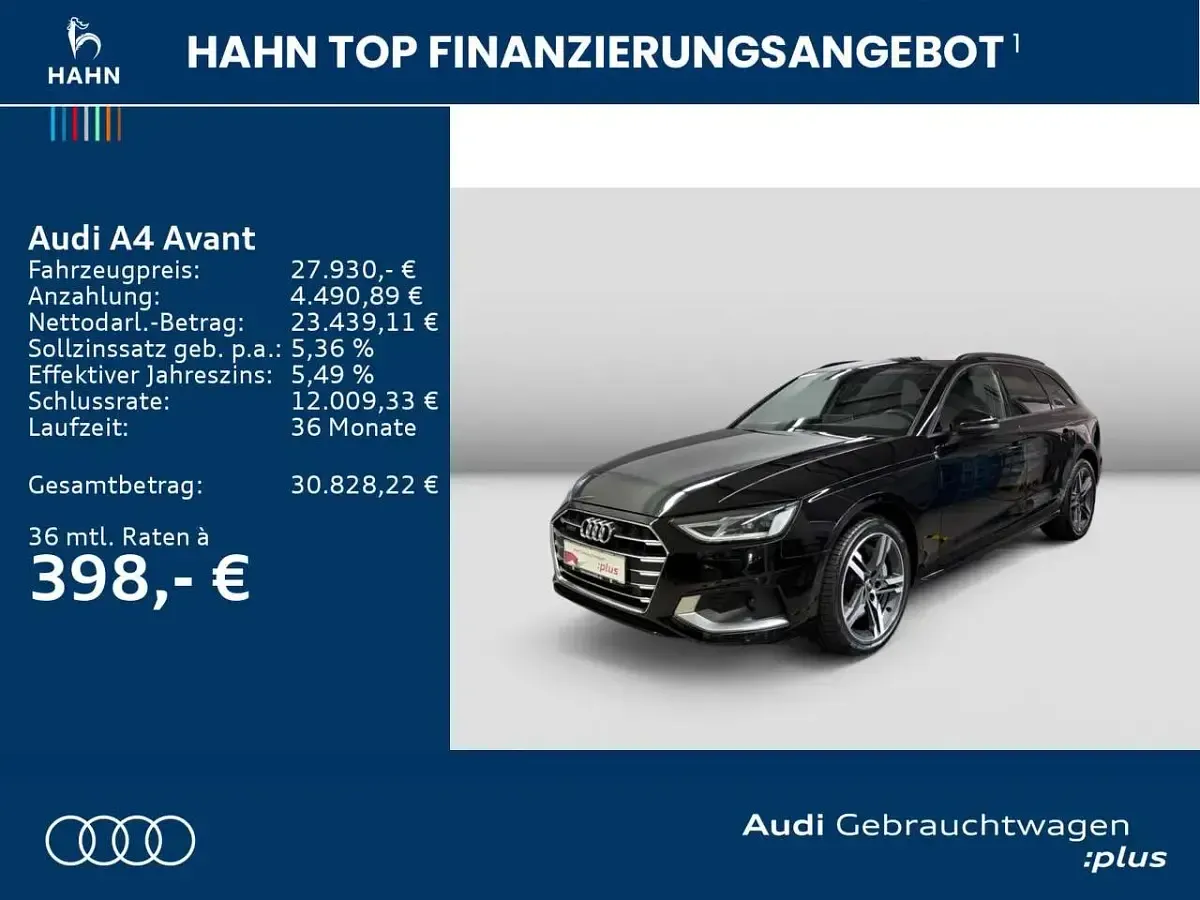 Gebraucht Audi A4 Advanced Plus 286 PS (210 kW) 2022 Brillantschwarz Kombi