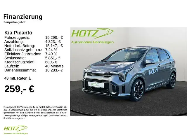Gebraucht Kia Picanto GT-Line 79 PS (58 kW) 2024 Grau Kleinwagen