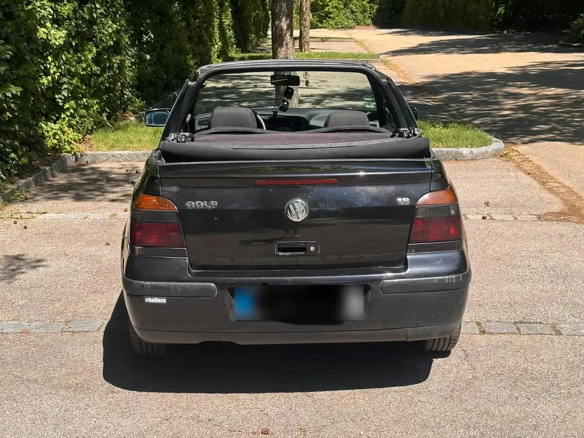 Gebraucht VW Golf Cabriolet 75 PS (55 kW) 1998 Schwarz Cabrio
