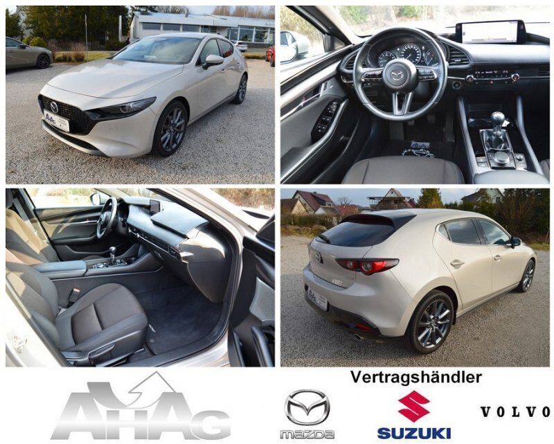 Platinum quartz Gebraucht 2023 Mazda 3 Exclusive-Line Limousine | 24.350 € (Fairer Preis) - Bild 1/4