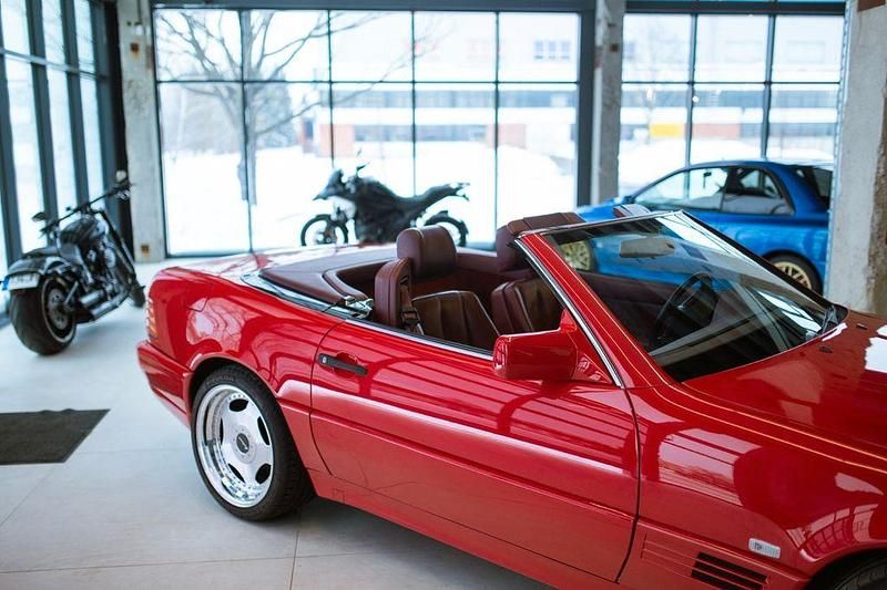 Gebraucht Mercedes SL500 320 PS (235 kW) 1990 Rot Cabrio