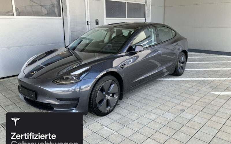 Silber Gebraucht 2021 Tesla Model 3 Limousine | 25.300 € (Fairer Preis) - Bild 1/4