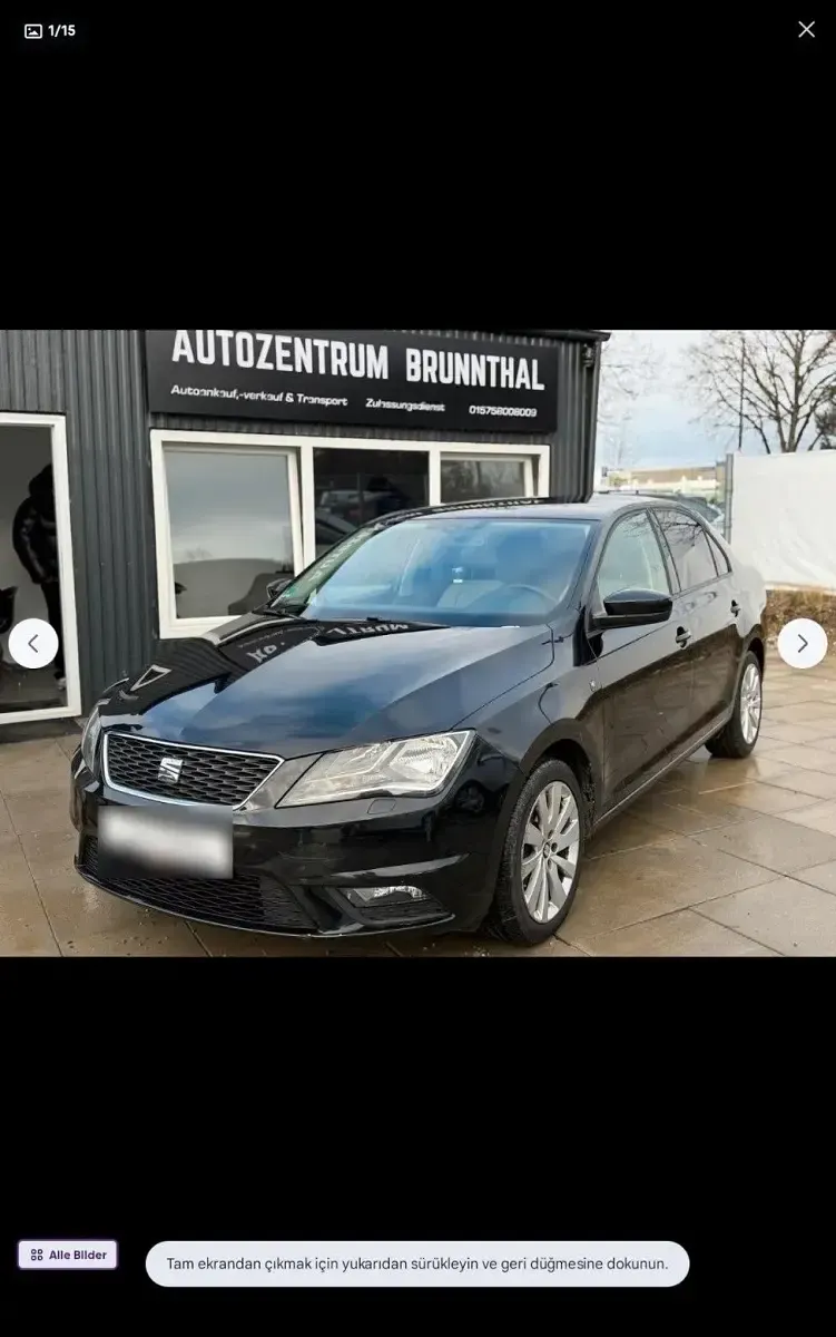 Gebraucht Seat Toledo 105 PS (77 kW) 2015 Schwarz Kleinwagen