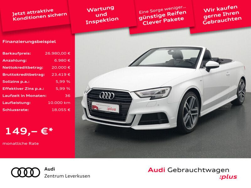 Gebraucht Audi A3 Cabriolet Comfort 150 PS (110 kW) 2019 Gletscherweiß metallic Cabrio
