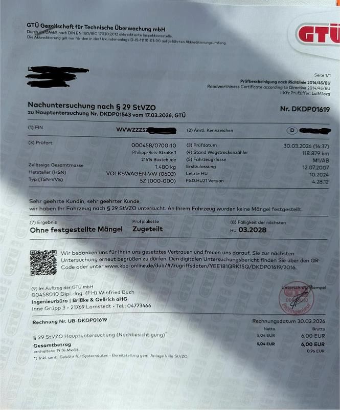 Usata VW Fox 54 CV (39 kW) 2007 Rosso Utilitaria