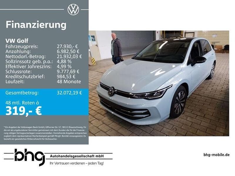Crystal ice blue metallic Gebraucht 2025 VW Golf VIII Goal Limousine | 27.930 € (Superpreis) - Bild 1/4