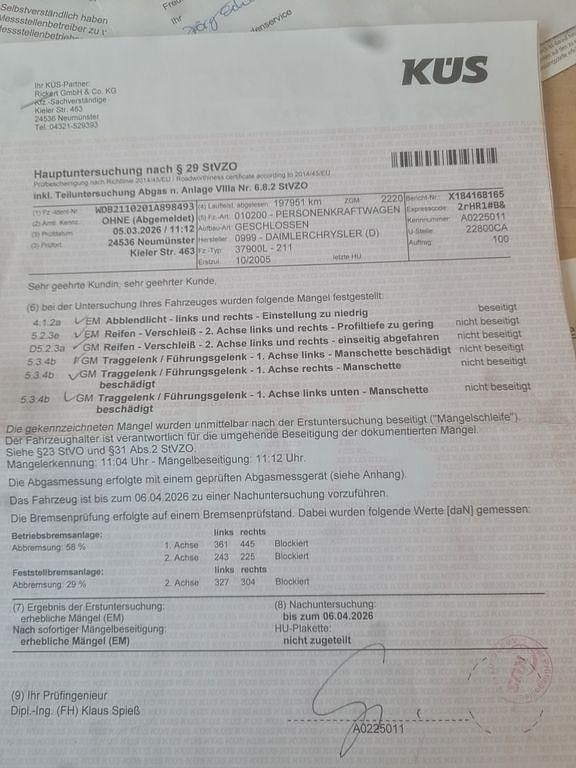 Gebraucht Mercedes E280 Elegance 190 PS (139 kW) 2005 Silber Limousine