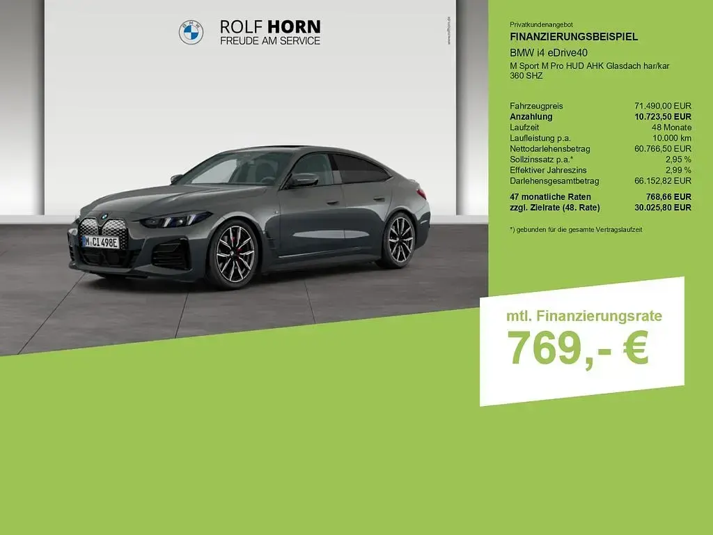 Neu BMW i4 M Sport 250 kW (340 PS) 2026 Bmw individual dravitgrau Limousine