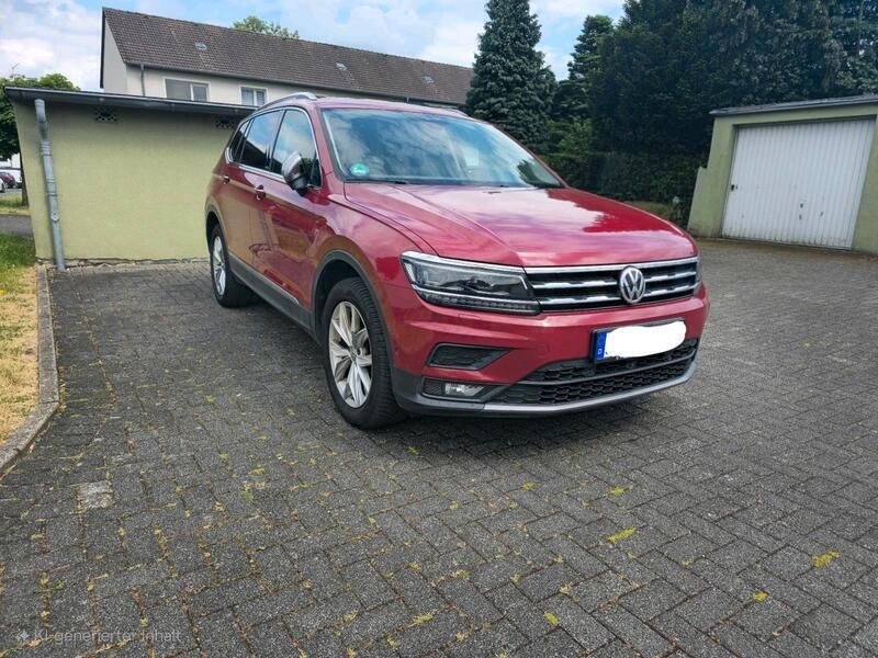 Rot Gebraucht 2021 VW Tiguan Allspace United SUV | 21.350 € (Fairer Preis) - Bild 1/4
