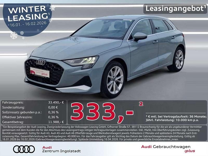 Pfeilgrau perleffekt Gebraucht 2025 Audi A3 Advanced Plus Limousine | 33.490 € (Guter Preis) - Bild 1/3
