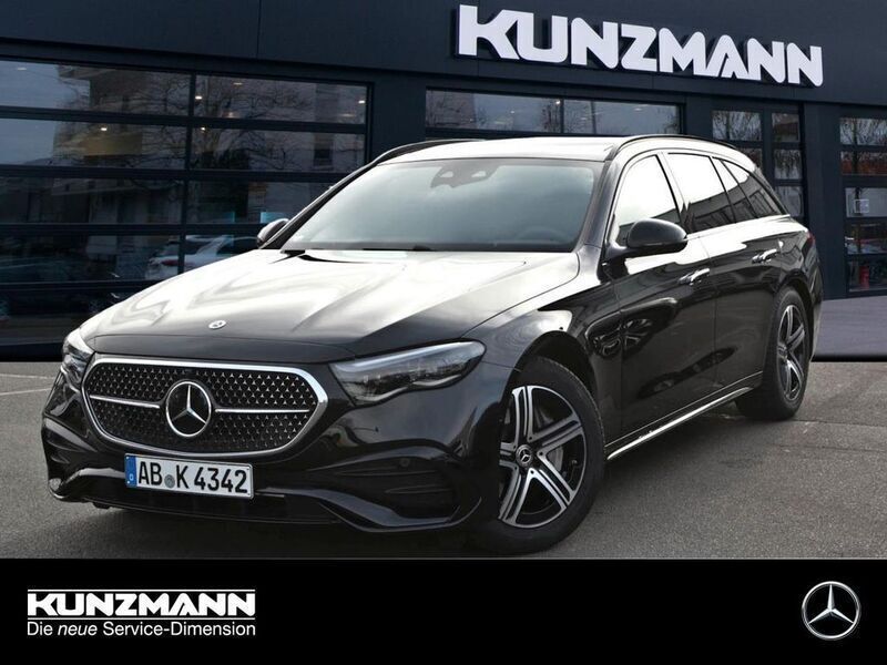 Obsidianschwarz metallic Gebraucht 2025 Mercedes E200 AMG Kombi | 61.820 € - Bild 1/4
