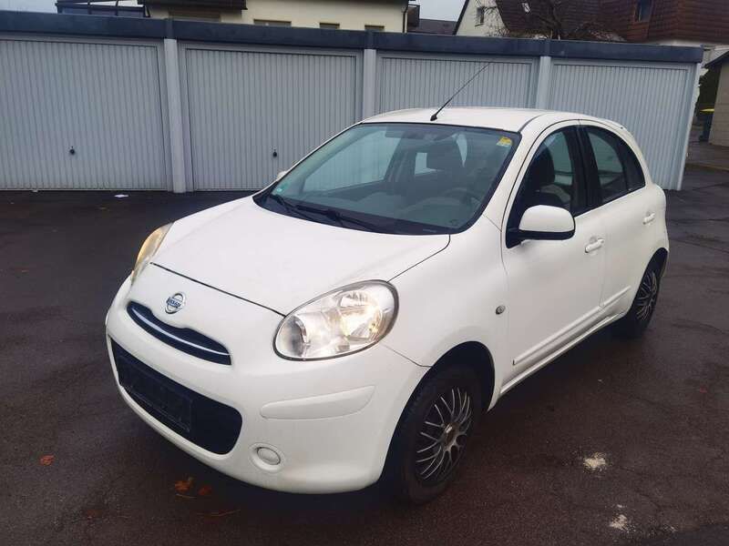 Weiß Gebraucht 2012 Nissan Micra Acenta Kleinwagen | 2.499 € (Guter Preis) - Bild 1/4