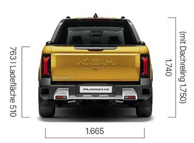 Neu KGM Musso 174 kW (237 PS) 2026 Schwarz Pickup
