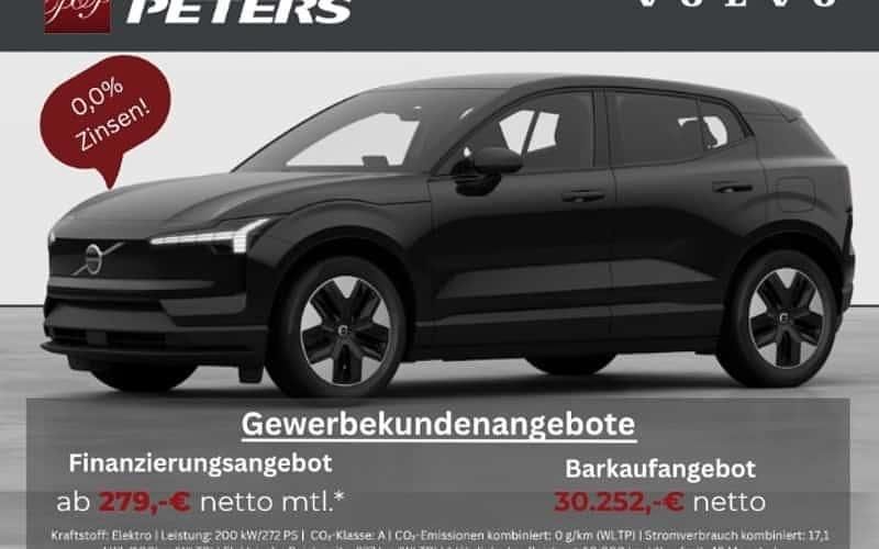 Schwarz Neu 2025 Volvo EX30 Plus SUV | 36.000 € (Superpreis) - Bild 1/4