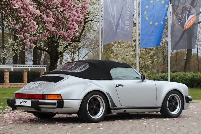 Silber Gebraucht 1989 Porsche 911 Cabrio | 189.000 € - Bild 1/4