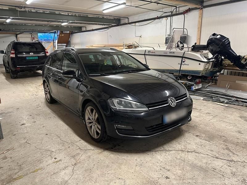 Schwarz Gebraucht 2013 VW Golf VII Highline Kombi | 5.999 € (Superpreis) - Bild 1/4