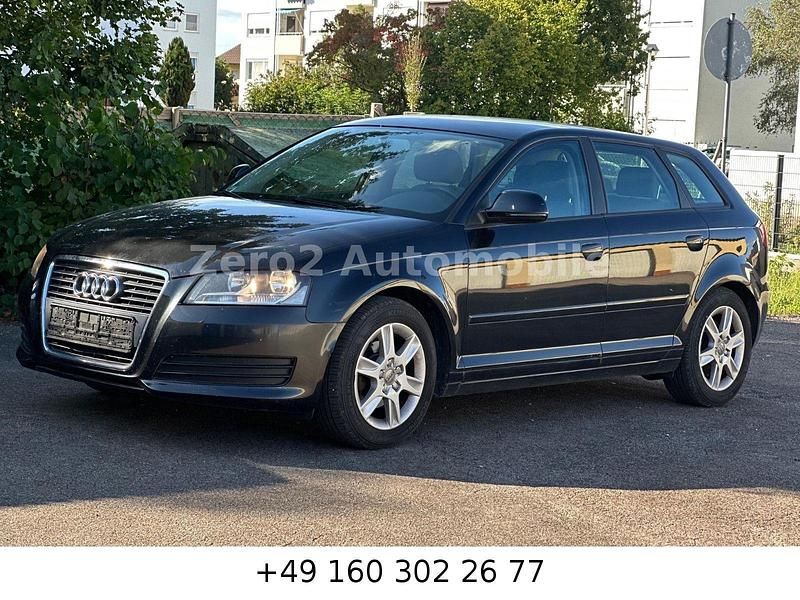 Schwarz Gebraucht 2009 Audi A3 Sportback Attraction Limousine | 2.980 € (Superpreis) - Bild 1/4