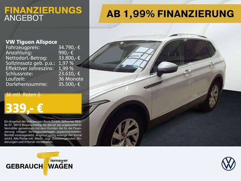 Weiß Gebraucht 2024 VW Tiguan Allspace Life SUV | 34.790 € (Guter Preis) - Bild 1/4