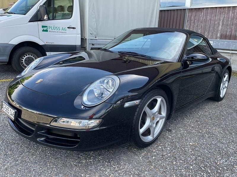 Schwarz Gebraucht 2008 Porsche 911 Carrera Cabriolet Cabrio | 49.700 € (Superpreis) - Bild 1/4