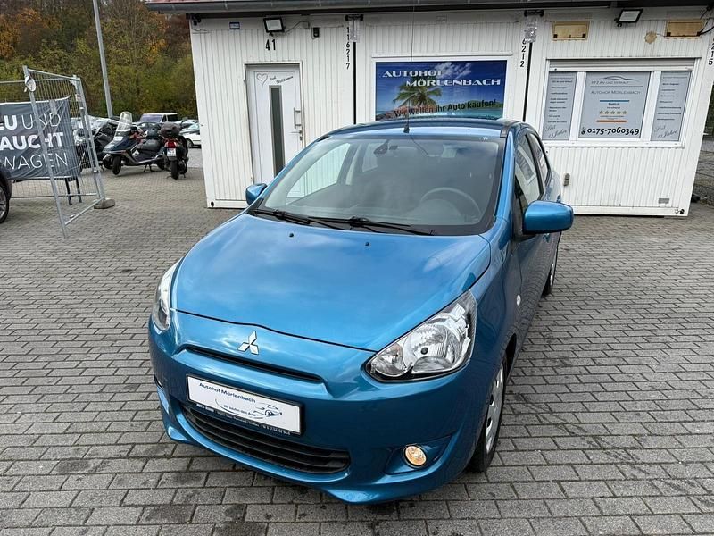 Blau Gebraucht 2013 Mitsubishi Space Star Kleinwagen | 3.499 € (Fairer Preis) - Bild 1/4