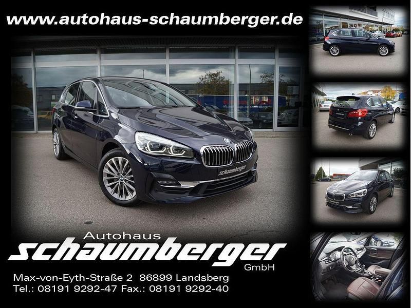 Gebraucht BMW 218 Active Tourer Luxury Line 150 PS (110 kW) 2019 Blau Van / Kleinbus