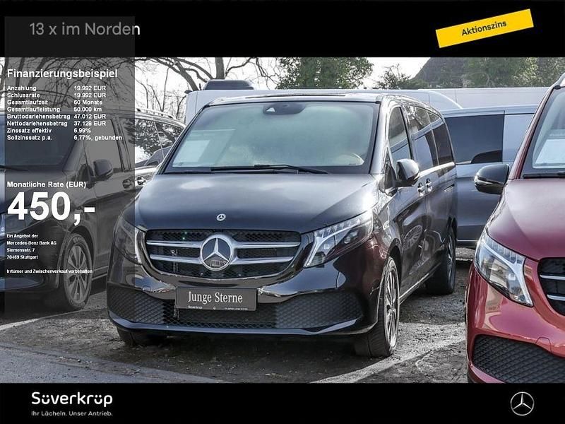 Obsidianschwarz Gebraucht 2023 Mercedes V300 Avantgarde Van / Kleinbus | 57.120 € (Guter Preis) - Bild 1/4