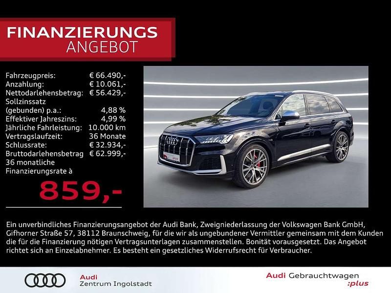 Tiefschwarz Gebraucht 2021 Audi SQ7 Ambiente SUV | 66.490 € (Fairer Preis) - Bild 1/3