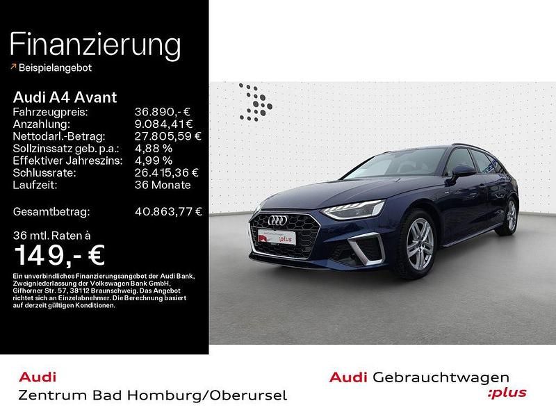 Gebraucht Audi A4 S-Line 204 PS (150 kW) 2024 Navarrablau metallic Kombi