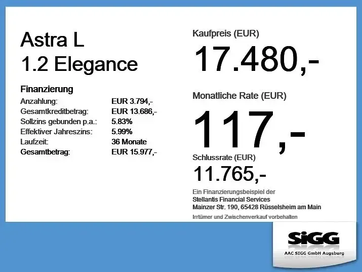 Gebraucht Opel Astra Elegance 131 PS (96 kW) 2023 Diamant schwarz/karbon schwarz Limousine