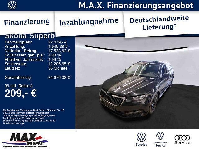 Schwarz Gebraucht 2022 Skoda Superb Ambition Kombi | 22.479 € (Fairer Preis) - Bild 1/4