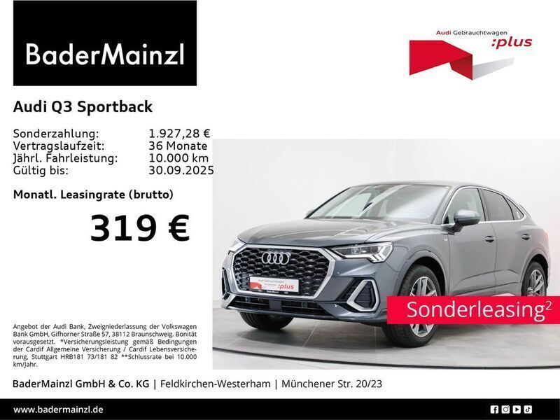 Daytonagrau perleffekt Gebraucht 2024 Audi Q3 Sportback S-Line SUV | 40.930 € (Guter Preis) - Bild 1/2