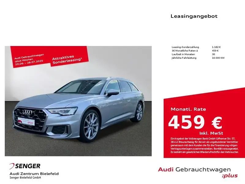 Silber Gebraucht 2024 Audi A6 Design Kombi | 50.480 € - Bild 1/1