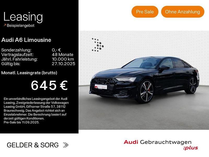 Schwarz Gebraucht 2024 Audi A6 S-Line Limousine | 59.880 € - Bild 1/4