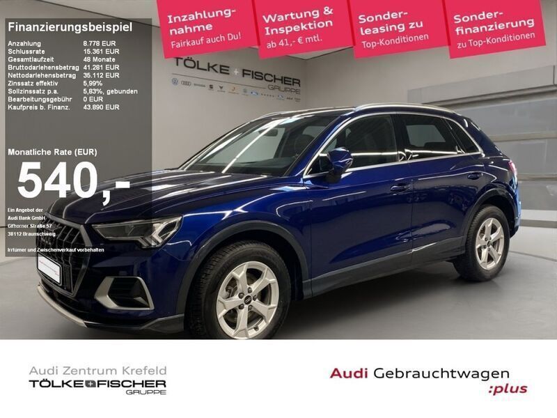 Navarrablau (metallic) Gebraucht 2024 Audi Q3 S-Line SUV | 37.669 € (Superpreis) - Bild 1/4