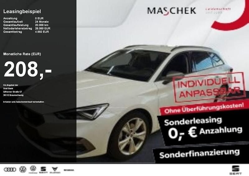 Glacial weiss metallic Gebraucht 2024 Seat Leon ST FR Kombi | 26.240 € (Guter Preis) - Bild 1/4