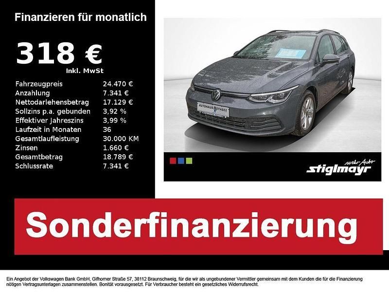 Gebraucht VW Golf VIII Life 150 PS (110 kW) 2023 Delfingrau metallic Kombi