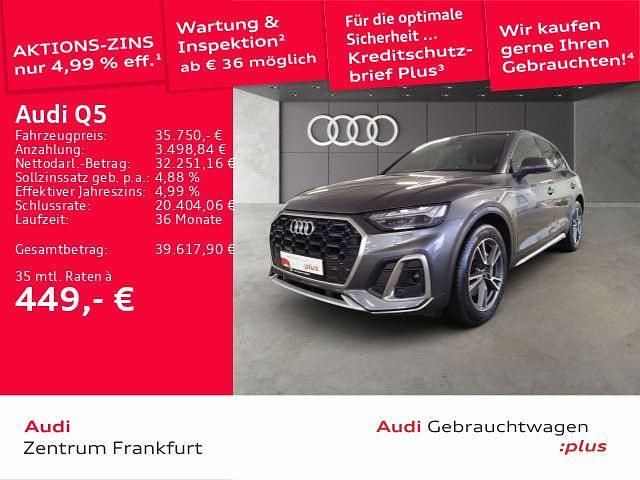 Grau Gebraucht 2022 Audi Q5 S-Line SUV | 35.750 € (Guter Preis) - Bild 1/3