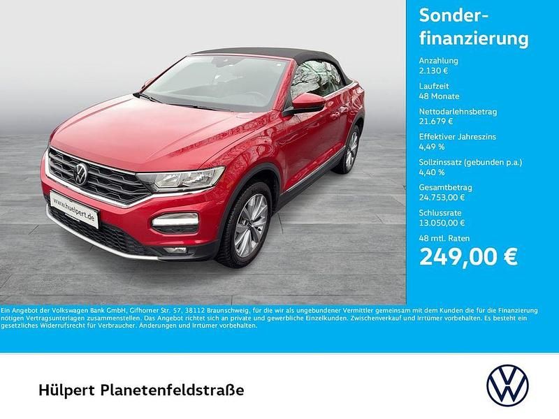 Gebraucht VW T-Roc Cabriolet Style 150 PS (110 kW) 2022 Rot Cabrio