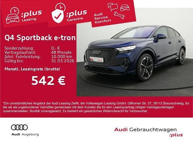 Navarrablau metallic Gebraucht 2024 Audi Q4 Sportback e-tron S-Line SUV | 53.490 € (Etwas zu teuer) - Bild 1/4