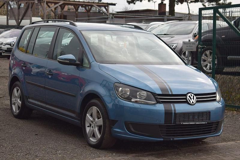 Gebraucht VW Touran Trendline 105 PS (77 kW) 2010 Blau Van / Kleinbus