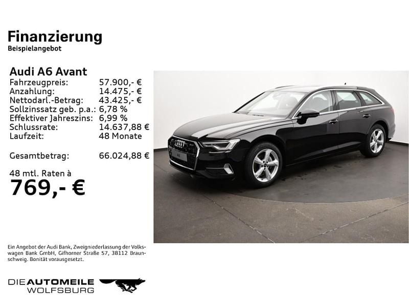 Brugt Audi A6 Advanced 204 HK (150 kW) 2024 Sort Stationcar