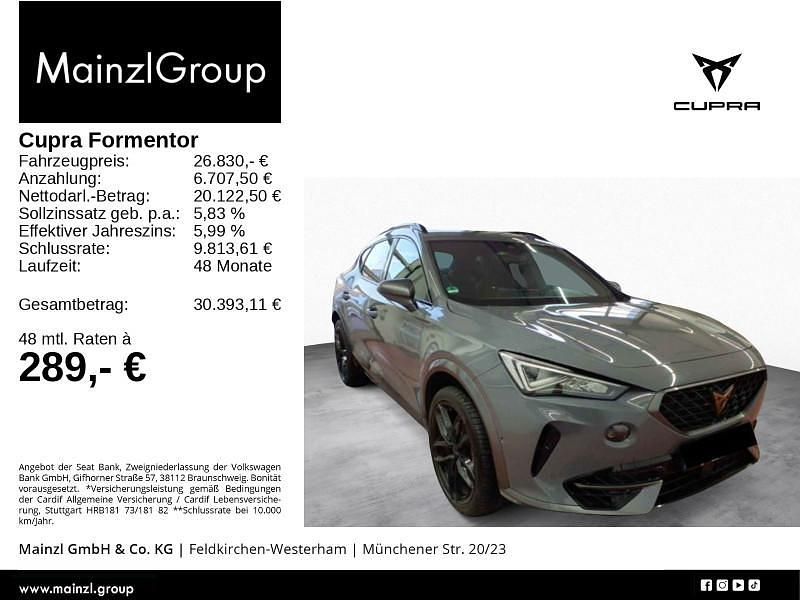 Grau Gebraucht 2020 Cupra Formentor VZ SUV | 26.830 € (Fairer Preis) - Bild 1/3
