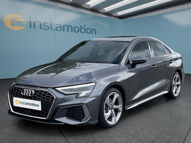 Grau Gebraucht 2022 Audi A3 S-Line Limousine | 27.749 € (Etwas zu teuer) - Bild 1/4