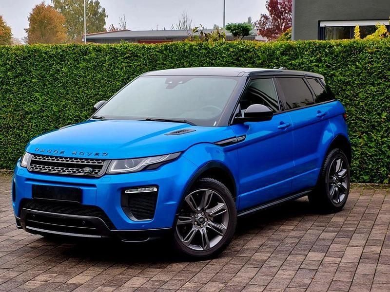 Blau Gebraucht 2018 Land Rover Range Rover evoque Landmark SUV | 23.990 € (Teuer) - Bild 1/4