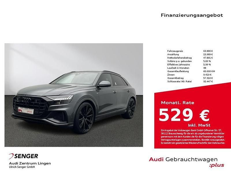 Daytonagrau perleffekt Gebraucht 2022 Audi Q8 Ambiente SUV | 63.880 € (Fairer Preis) - Bild 1/4