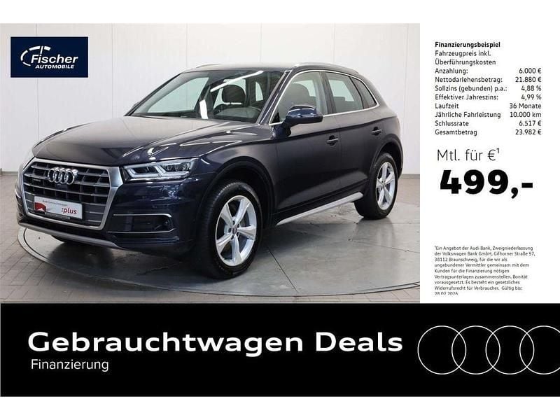 Blau Gebraucht 2019 Audi Q5 Sport SUV | 27.880 € (Guter Preis) - Bild 1/4