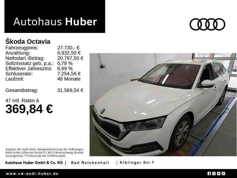 Candyweiss Gebraucht 2023 Skoda Octavia Kombi | 27.730 € (Teuer) - Bild 1/4